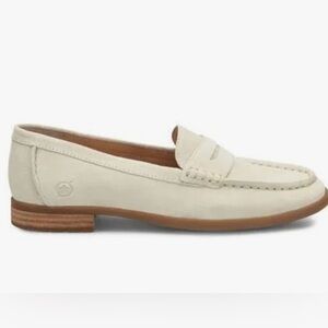 Born Off-White Leather Loafers